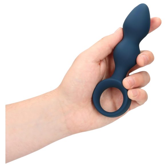 Loveline - analdildo med ring - medium - blå