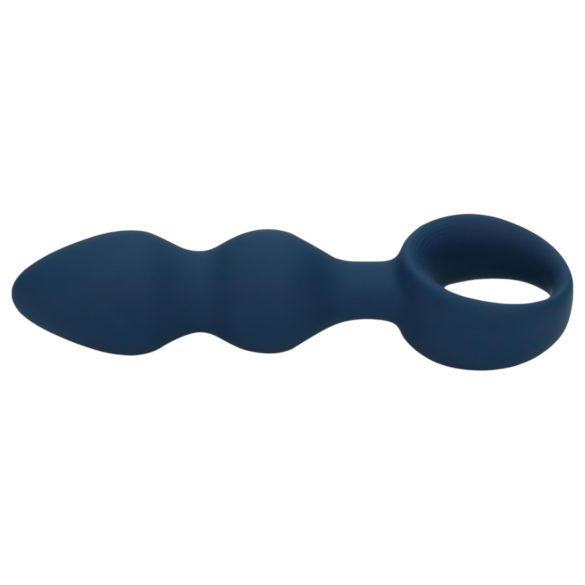 Loveline - analdildo med ring - medium - blå