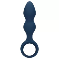 Loveline - analplugg med ring - stor blå