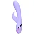 Loveline - rabbit vibrator med klitorisstimulator - uppladdningsbar - lila