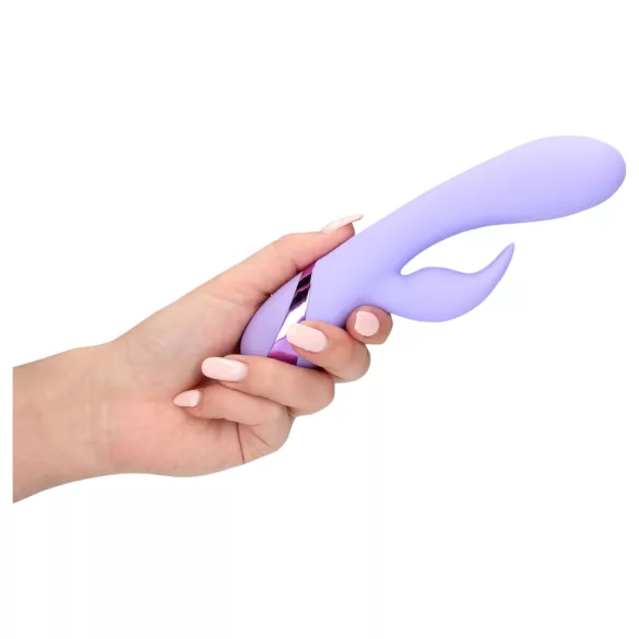 Loveline - rabbit vibrator med klitorisstimulator - uppladdningsbar - lila