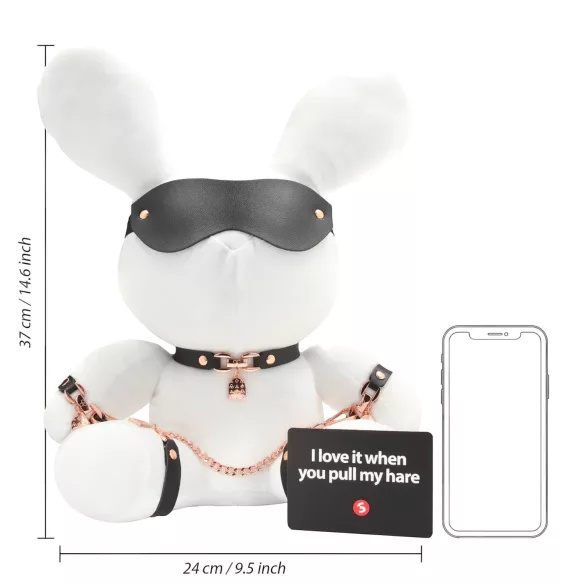 Bondage Rabbit - bondageutstyr kaninmask vit