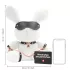Bondage Rabbit - bondageutstyr kaninmask vit