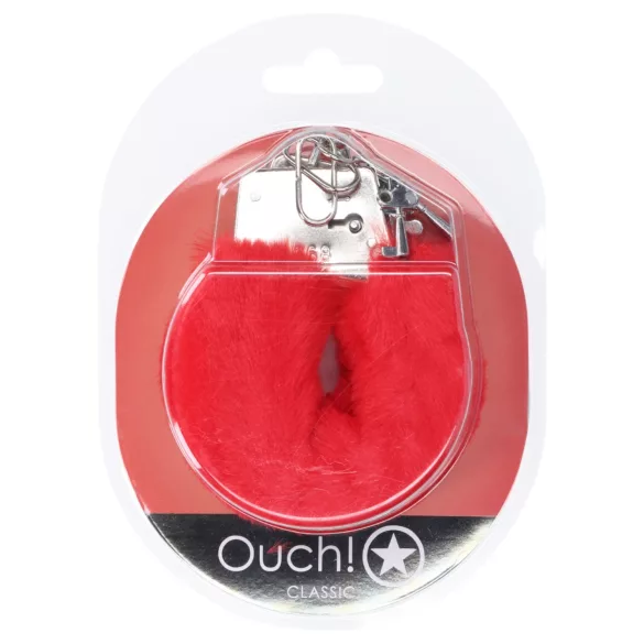 Ouch! - plyschhandbojor (röda)