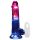 REALROCK - dildo med pung - vibrator glödande - 20 cm