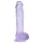 RealRock - naturtrogen dildo med pung (lila) - 12,7 cm