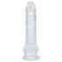 RealRock - verklighetstroget dildo med pung (genomskinlig) - 12,7 cm