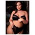 Le Désir Plus Size - 3-delad underklädesset - svart (XL-4XL)