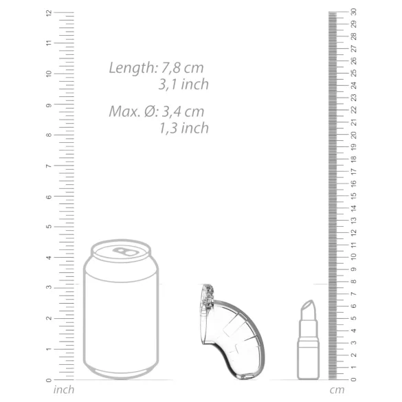 ManCage - Modell 13 penisburs (transparent) - 6,5 cm