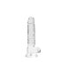 RealRock - realistisk dildo - genomskinlig - 17cm