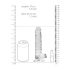 RealRock - realistisk dildo - genomskinlig - 17cm