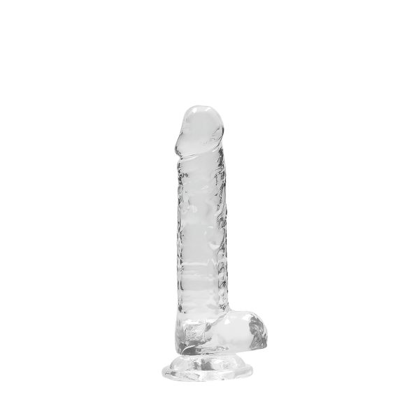 RealRock - realistisk dildo - genomskinlig - 17cm