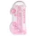 RealRock - realistisk dildo - transparent rosa - 19 cm