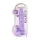 RealRock - realistisk dildo - genomskinlig lila - 22cm