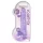RealRock - realistisk dildo - genomskinlig lila - 22cm