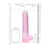 RealRock - realistisk dildo - transparent rosa - 22 cm