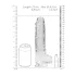 RealRock - dildo realistisk - genomskinlig - 22cm