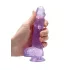 RealRock - dildo realistisk - transparent lila - 15 cm