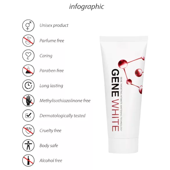 Pharmquests Gene White - hudblekningskräm - 100ml