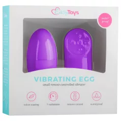   Easytoys - Vibrerande ägg med fjärrkontroll - 7 lägen - Lila