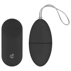   Easytoys - vibrerande ägg med fjärrkontroll - 7 lägen - svart