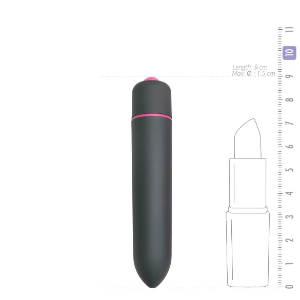 Easytoys - bullet vibrator - vattentät - svart