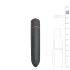 EasyToys Bullet - stavvibrator (svart)