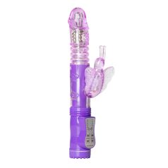   Easytoys Butterfly - roterande vibrator med stötfunktion - lila