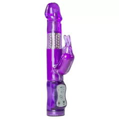   Easytoys Rabbit - rabbitvibrator med roterande pärlor och klitorisarm - lila
