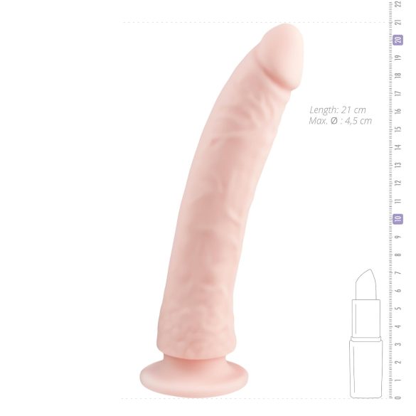 Easytoys - dildo med sugpropp - silikon - 21cm - natur