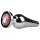 EasyToys Metal No.11 - analplugg i konform med rosa sten (silver, 3,5 cm)