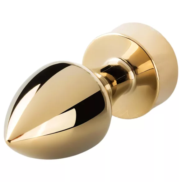 Easytoys Fox NO13 - metall analplugg med rävsvans - guld/vit