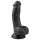 Easytoys - dildo med sugkopp och pung - svart 15 cm