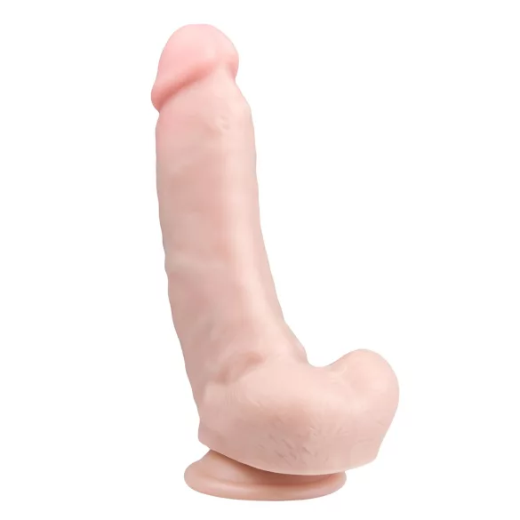 Easytoys - dildo med sugkopp och pung - 20cm - natur