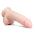 Easytoys - dildo med sugkopp och pung - 20cm - natur