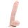 Easytoys - Sugpropp, stor dildo med pung (26,5 cm) - Naturfärg