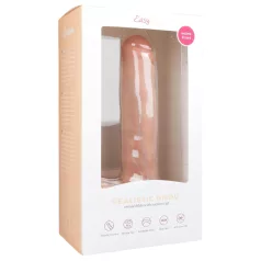 Easytoys - dildo med sugkopp och pung - stor 29,5 cm - natur
