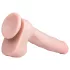 Easytoys - dildo med sugkopp och pung - stor 29,5 cm - natur