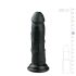 Easytoys - realistisk dildo med sugkopp - 15,5 cm - svart