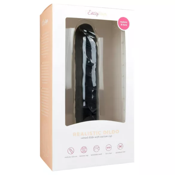 Easytoys - dildo med sugkopp - extra stor - svart - 28,5 cm