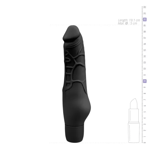 Easytoys Power Vibe - vibrator stav - silikon - svart