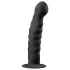 Easytoys - analdildo med sugkopp - ribbad - 14 cm - svart