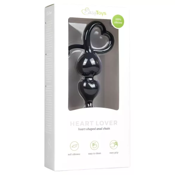 EasyToys - analdildo med pärlor - svart