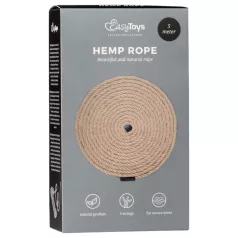 Easytoys Hampsnöre - hampa bondage-rep (5 m, natur)