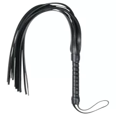 Easytoys - flogger pisk - mjukt konstläder - svart