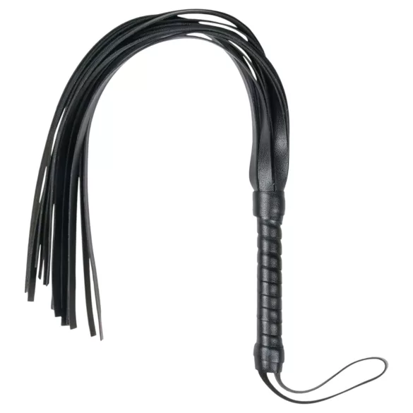Easytoys - flogger pisk - mjukt konstläder - svart
