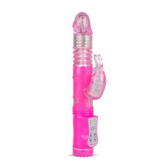   Easytoys Bunny - rabbitvibrator med tryckfunktion - silikon rosa