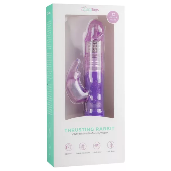 EasyToys Bunny - stötande/roterande vibrator (lila)