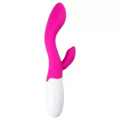   Easytoys Lily - rabbitvibrator med klitorisstimulans - silikon rosa