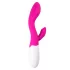 Easytoys Lily - rabbitvibrator med klitorisstimulans - silikon rosa